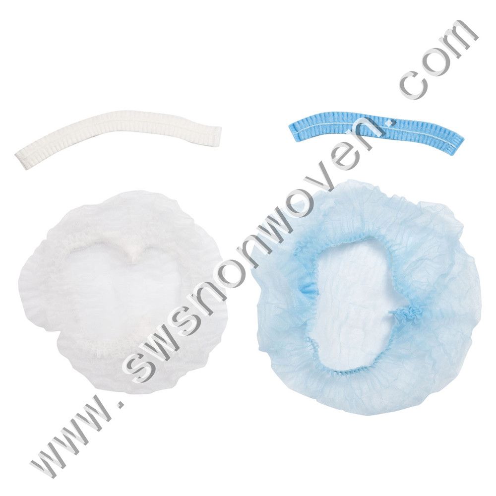 disposable nonwoven cap, surgeon cap, bouffant cap, hairnet cap