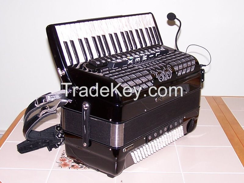 BUGARI ACCORDION Model 285 Silver Edition with LIMEX MIDI