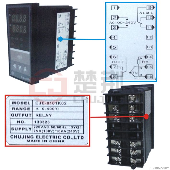 AC85~265V Multi-input Digital temperature controller meters CJ-8000