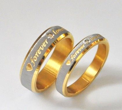 2013 Fashion hot sale exciting forever love ring titanium steel ring