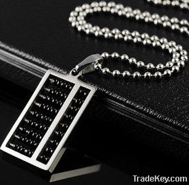 special custom abcus pendant wholesale titanium steel jewelry moq. 1pc