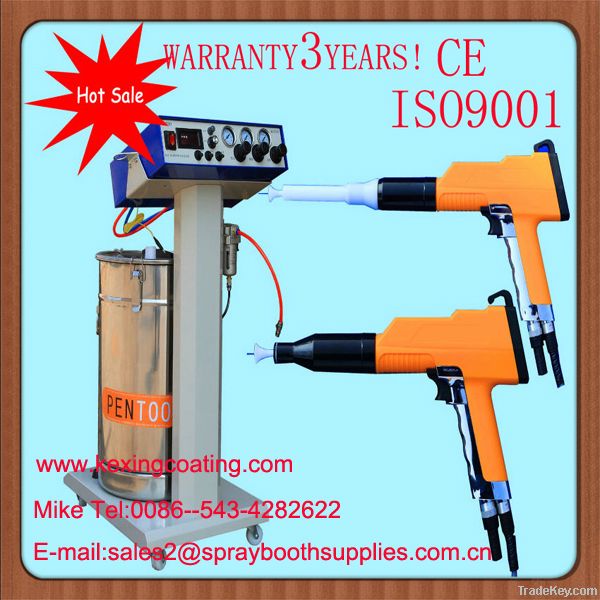 manual electrostatic powder coating machine and gun