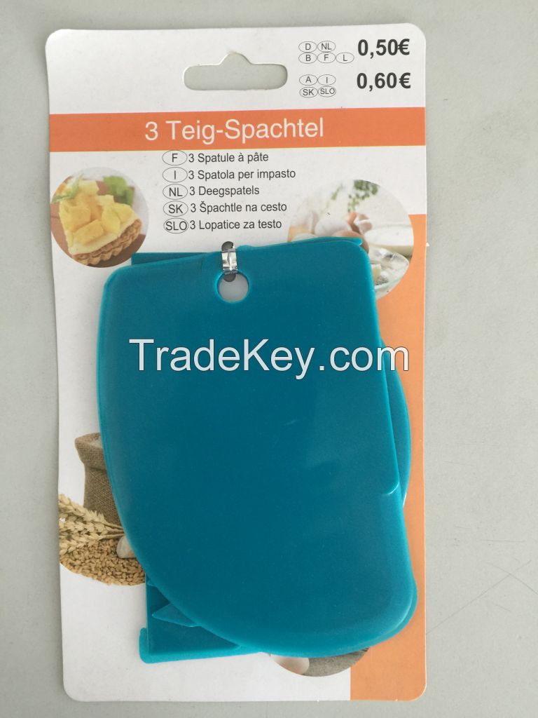 3PCS DOUGH SCRAPER SET