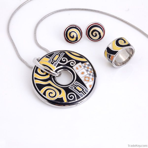 manufacture newest classical enamel jewelry set