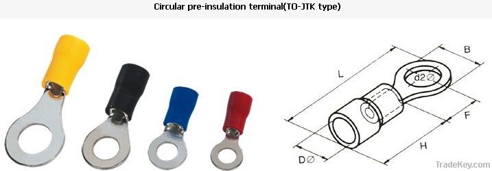 Circular pre-insulation terminal(TO-JTK type)