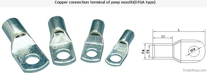 Copper connection terminal of peep mouth(DTGA type)