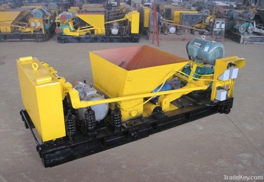 Precast concrete hollow core slab machine