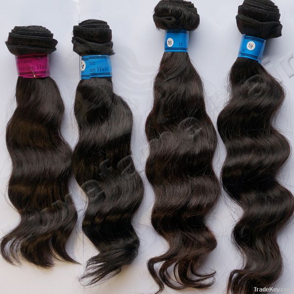 Nice shape hot selling quality superior virgin loose wave hair