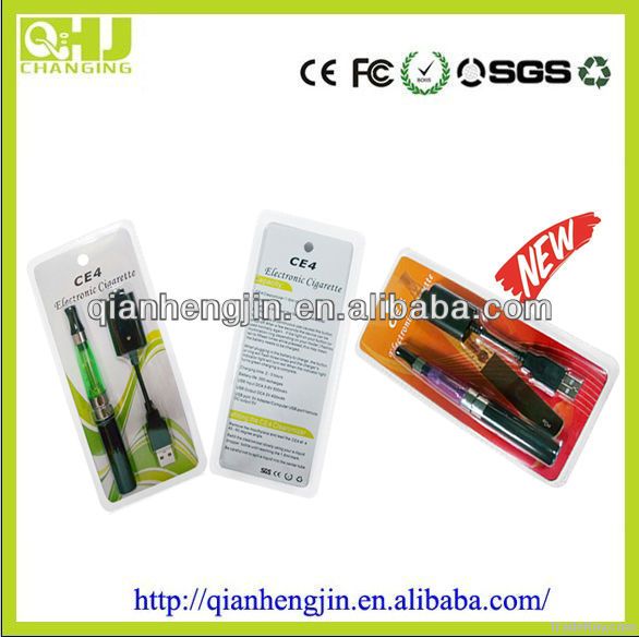 colorful vapor ego ce4 e-cigarette with transparent atomizer blister p