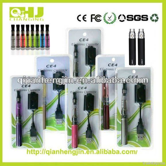 colorful vapor ego ce4 e-cigarette with transparent atomizer blister p
