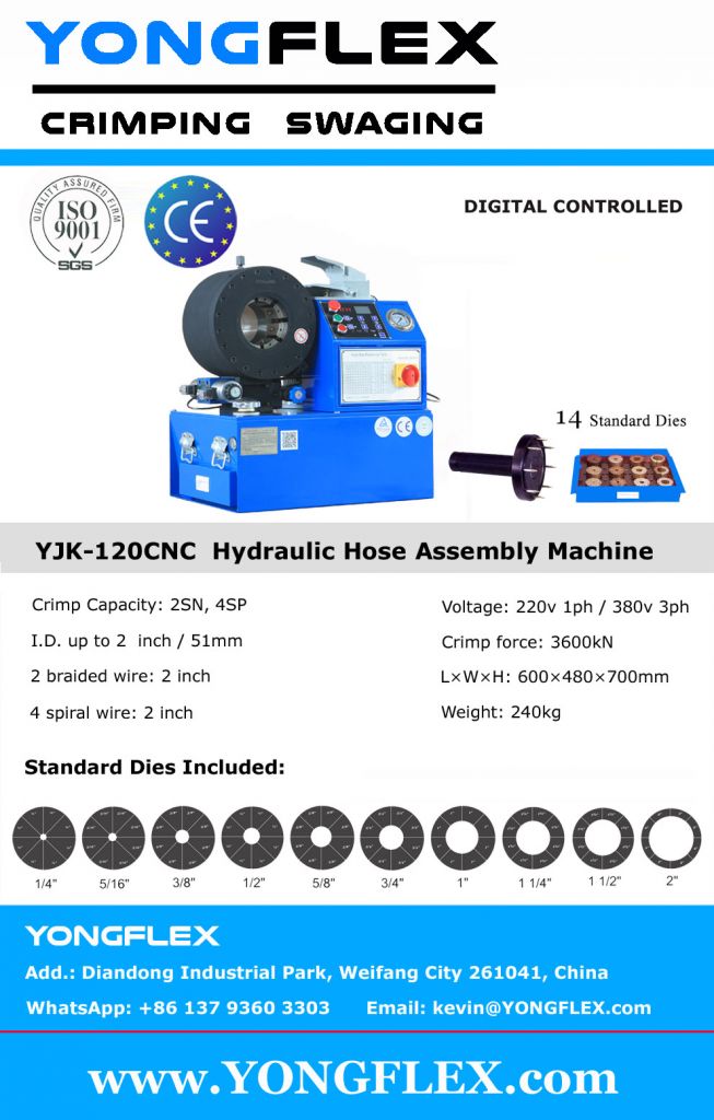 YJK-120CNC Hydraulic Hose Crimping Machine