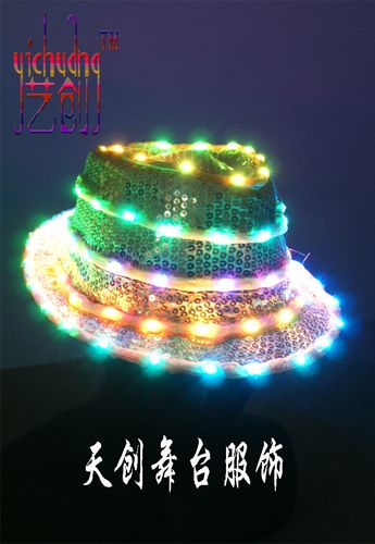 Sell LED Hat, LED dress, LED Stage Wear, Luminous clothes