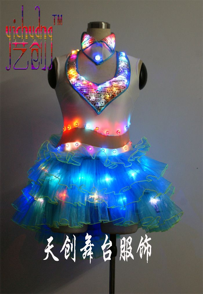 Sell LED shoes, LED dress, LED Stage Wear, Luminous clothes