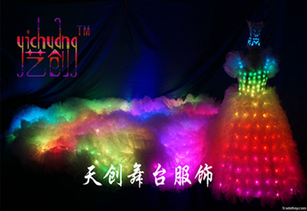 Sell LED Stage costume, LED wedding dress, Fluorescent clothing
