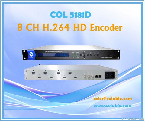 8 CH H.264 HD Encoder, Vedio Encoder