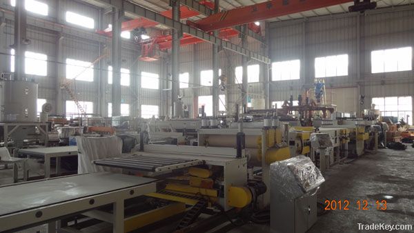 PC/PP/PE/PVC Plastic Hollow Grid Plate Production Line