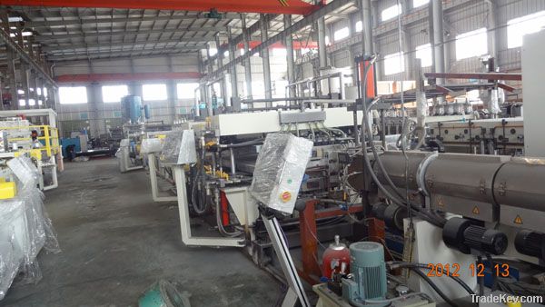 PC/PP/PE/PVC Plastic Hollow Grid Plate Production Line