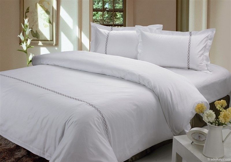 Embroidered Comforter Duvet Cover Set