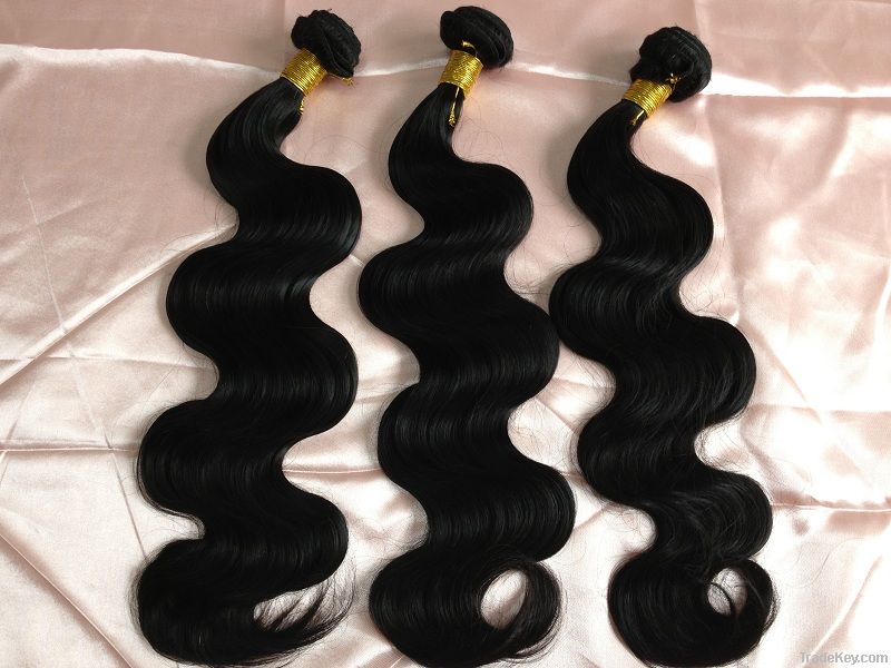 Hair Weft Natural Color Can Be Dyed