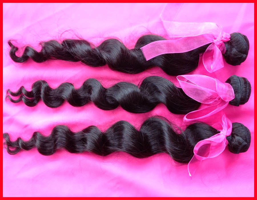 100% Unprocessed Grade AAAAA Malaysian Virgin Human Hair Weft Loose Wave Wave Natural Color