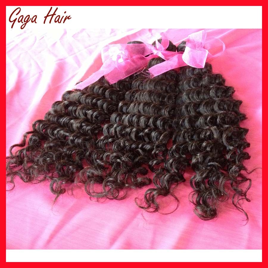 Grade AAAAA 100% Unprocessed Vigin Brazilian Human Hair Weft Curly Hair Extenion