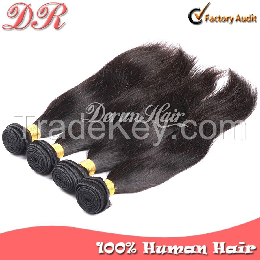 Brazilian Virgin Hair Natural Straight Human Hair Weave 100% Factory Wholesale Price Grade 5A 6A 7A Can Be Dyed And Bleached