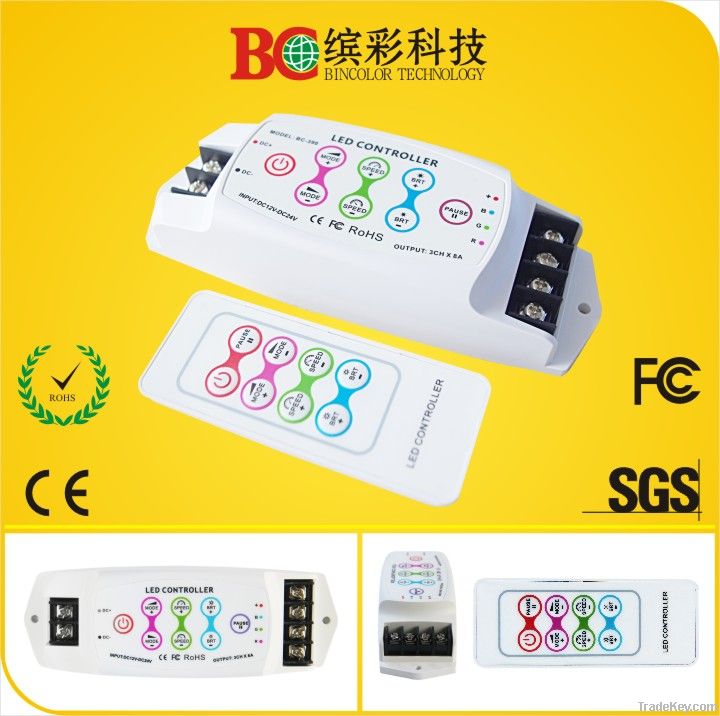 3 channel constant voltage wireless remote manual rgb led controller