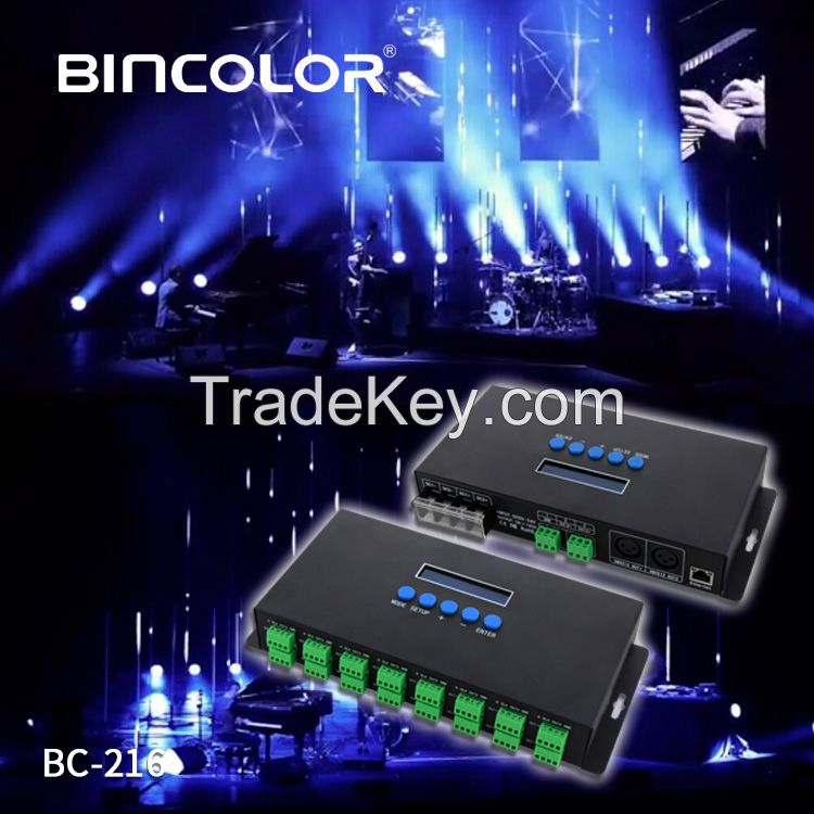 BC-216 Spi Controller Led Strip Led Pixel Control 16 Universe Artnet Dmx Node Artnet Ws2812 Controller