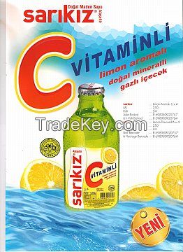 Lemon Flavored Mineral Water with C Vitamin