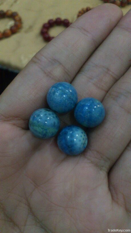 Blue Coral Beads
