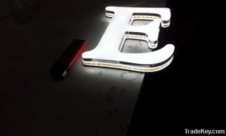 Irregular shape light box, sign and letter