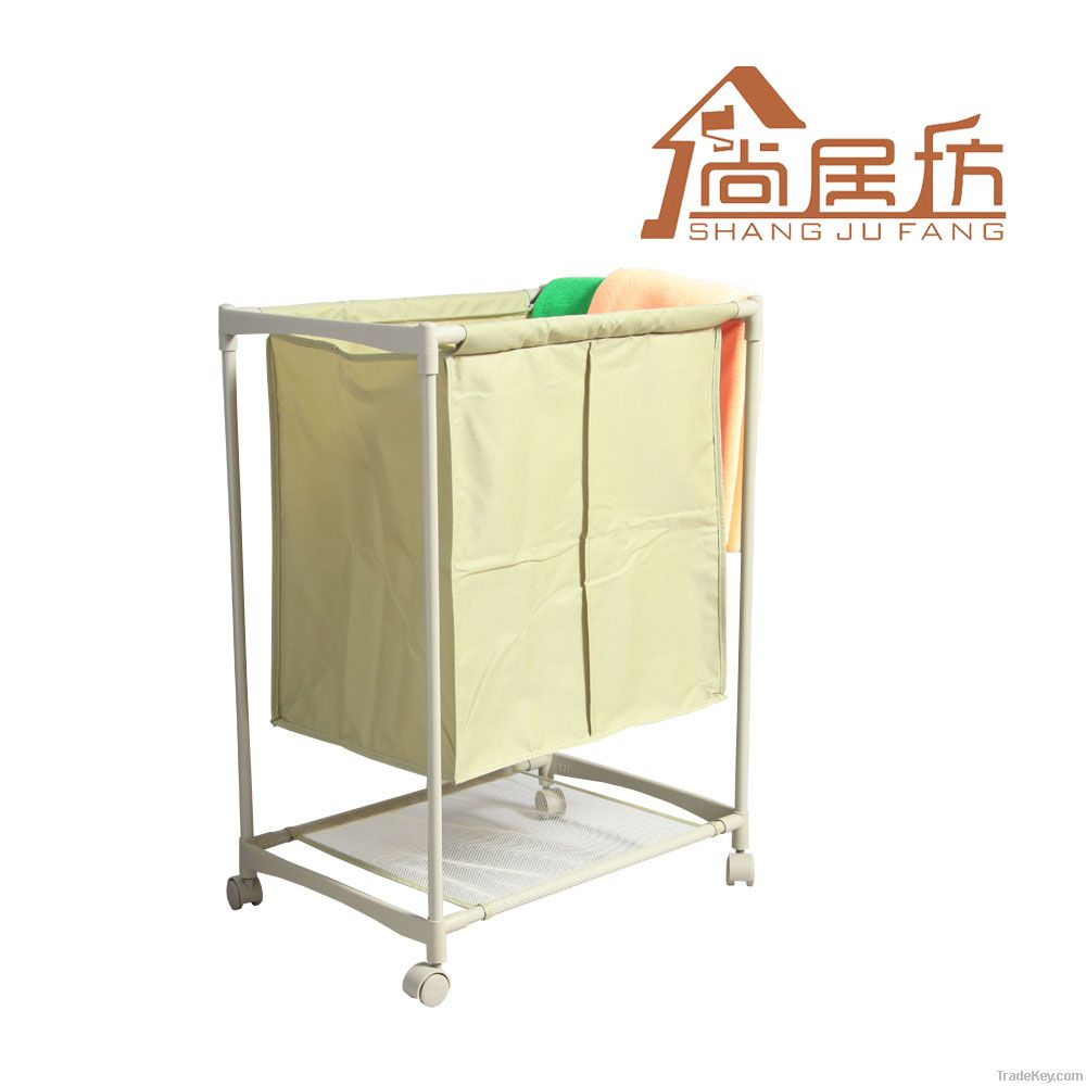 Single two grids laundries basket