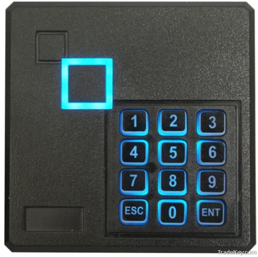 Access control card reader with keypad