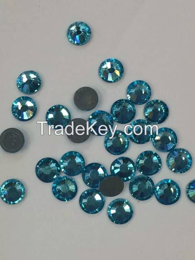 wholesale aquamarine ss10 ss16 ss20 ss30 hotfix rhinestone