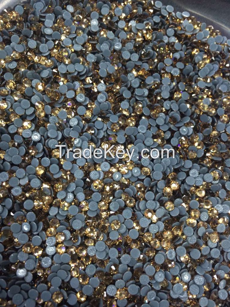 wholesale light topaz ss10 ss16 ss20 ss30 hotfix rhinestone