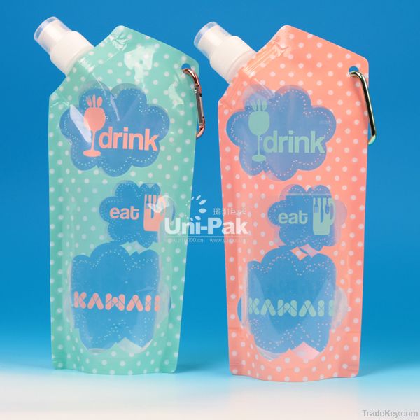 2013 new design plastic collapsible water bottle