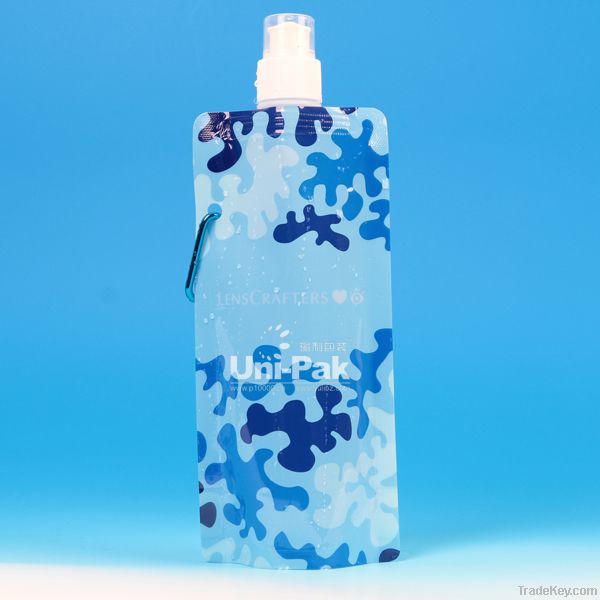 2013 new design plastic collapsible water bottle