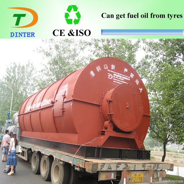 No pollution waste tyre pyrolysis plant