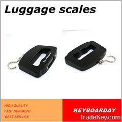 Digital luggage scale with adjustable black strap