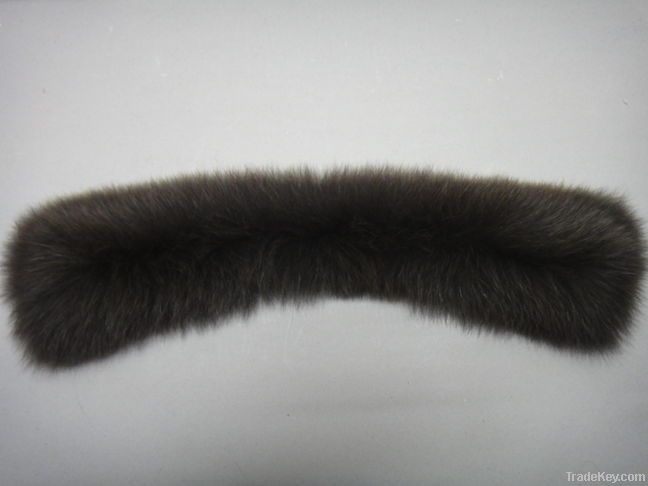 Fox fur collar