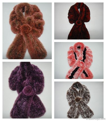 2013 new rabbit fur scarves