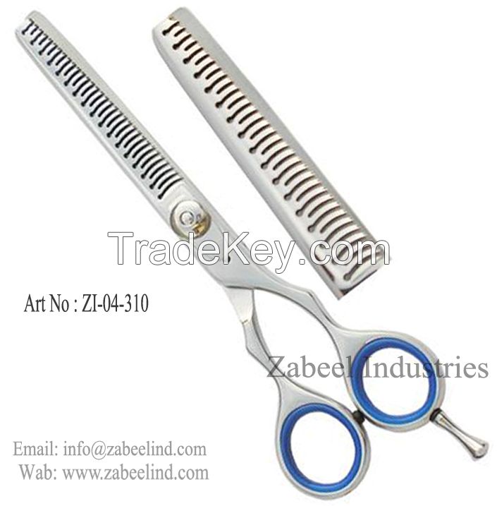 Professional Stylish Barber HairCutting Thinners, blending & Shears All Sizes &Colours Japanese Stainless Steel J2-420 & J2-440c By Zabeel Industries