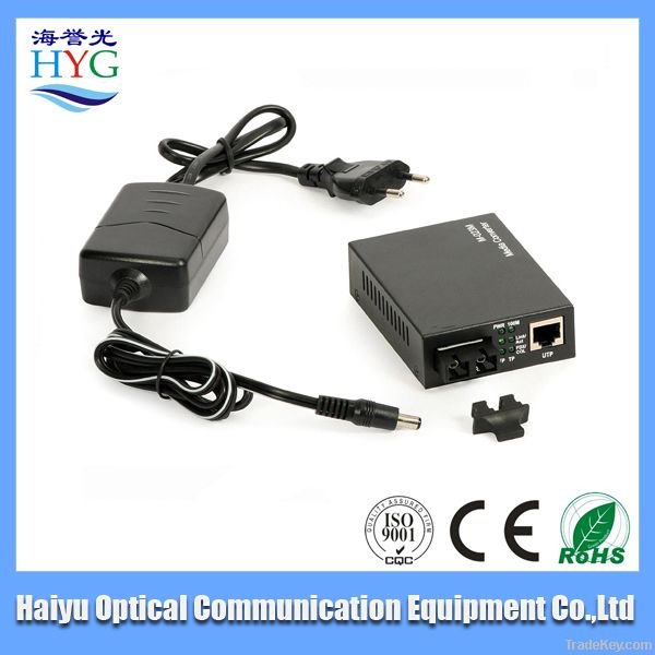 10/100/1000M & Gigabit Fiber converter media transceiver