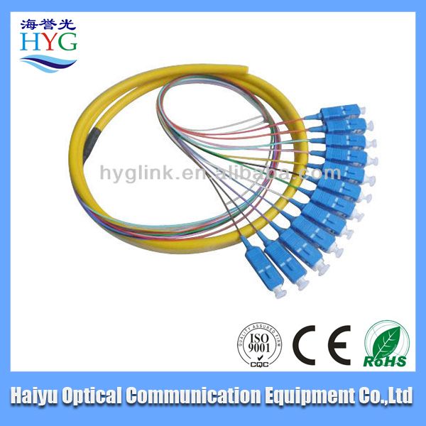 free shipping fiber optic 1-96 F aqua mpo-lc om3 branch catch cord