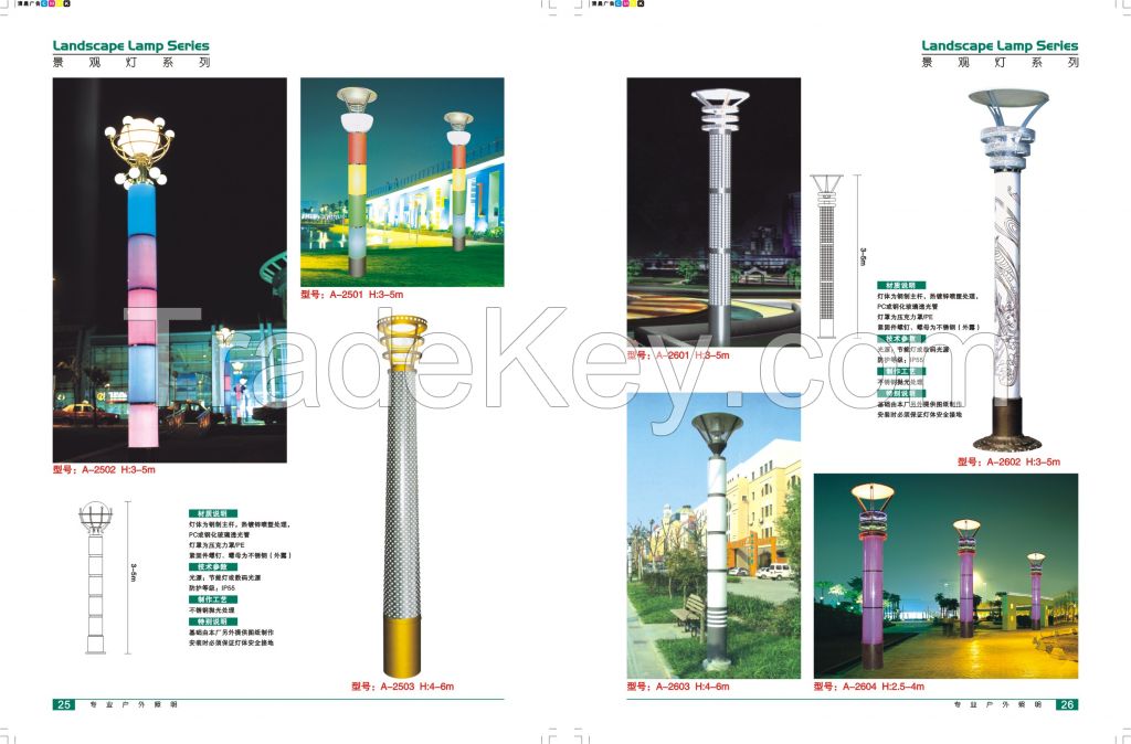 40W 5M 15M landscape lihting lamp street LED