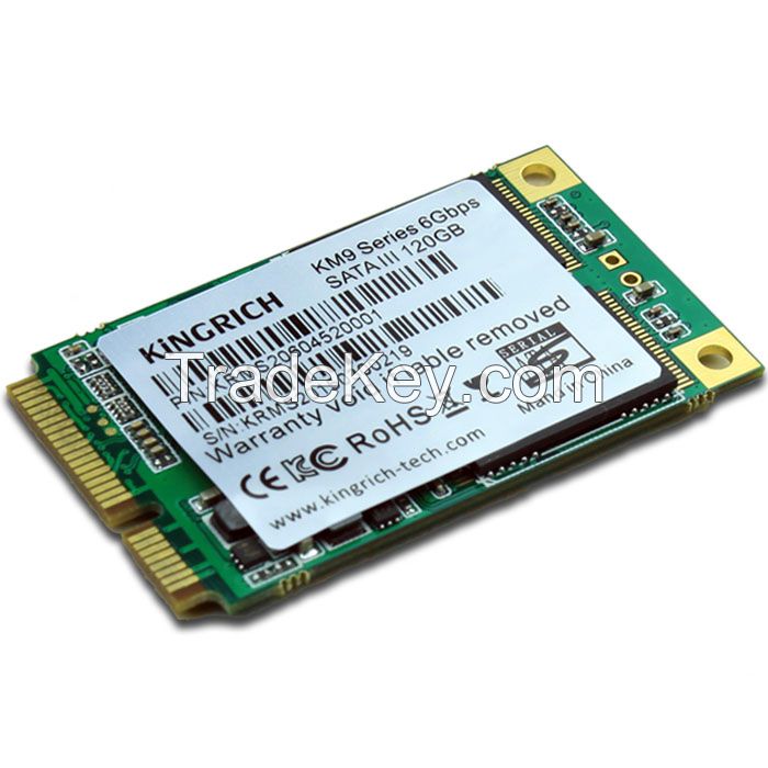 High Speed MINI SATA3 128GB SSD msata 120g solid state disk with cache 256MB Sequential Read 520MB/S Write 140MB/S