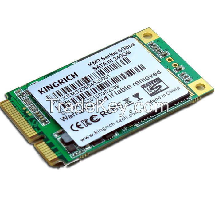 Kingrich High Speed SSD 256GB SATA internal SSD 240GB mSATA Interface with Cache 256MB For laptop computer commercial plant