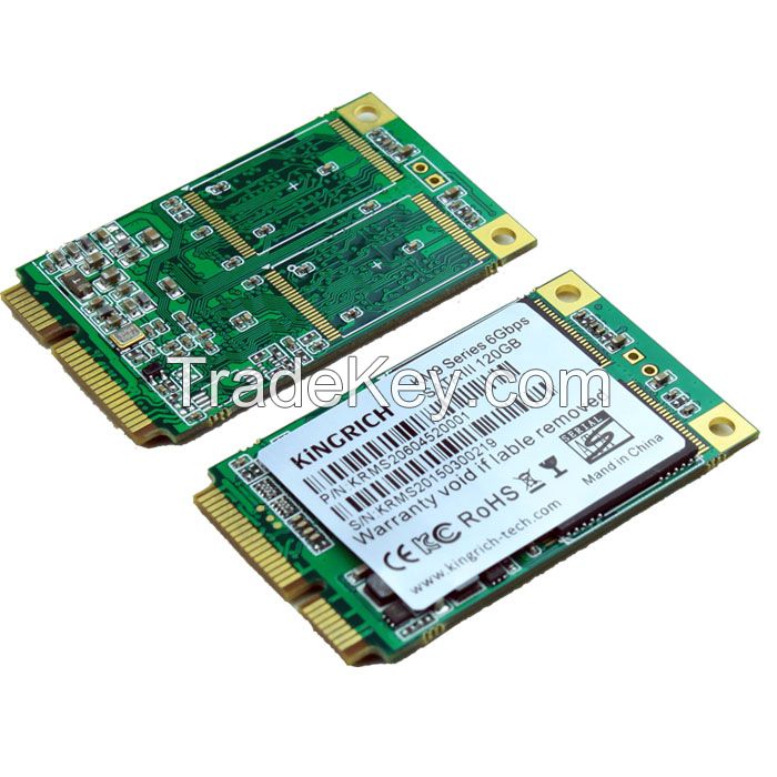 High Speed MINI SATA3 128GB SSD msata 120g solid state disk with cache 256MB Sequential Read 520MB/S Write 140MB/S