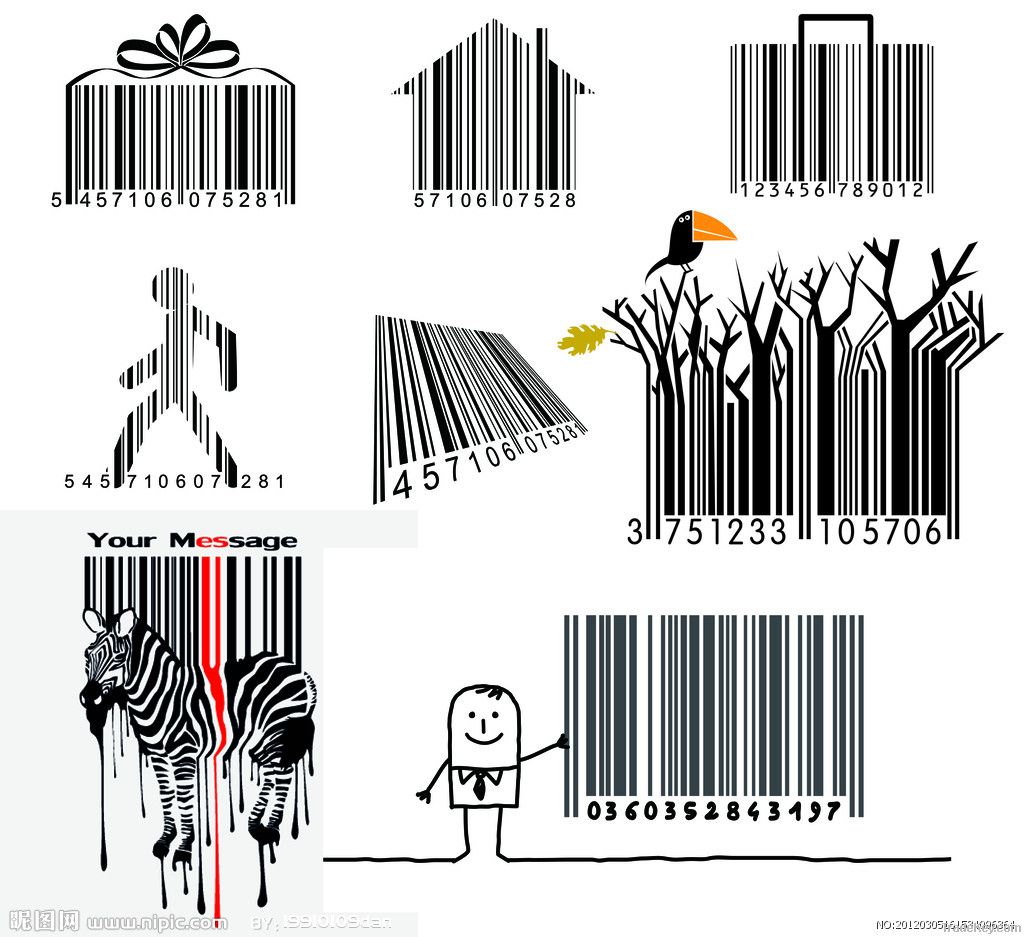 Security Adhesive Bar code