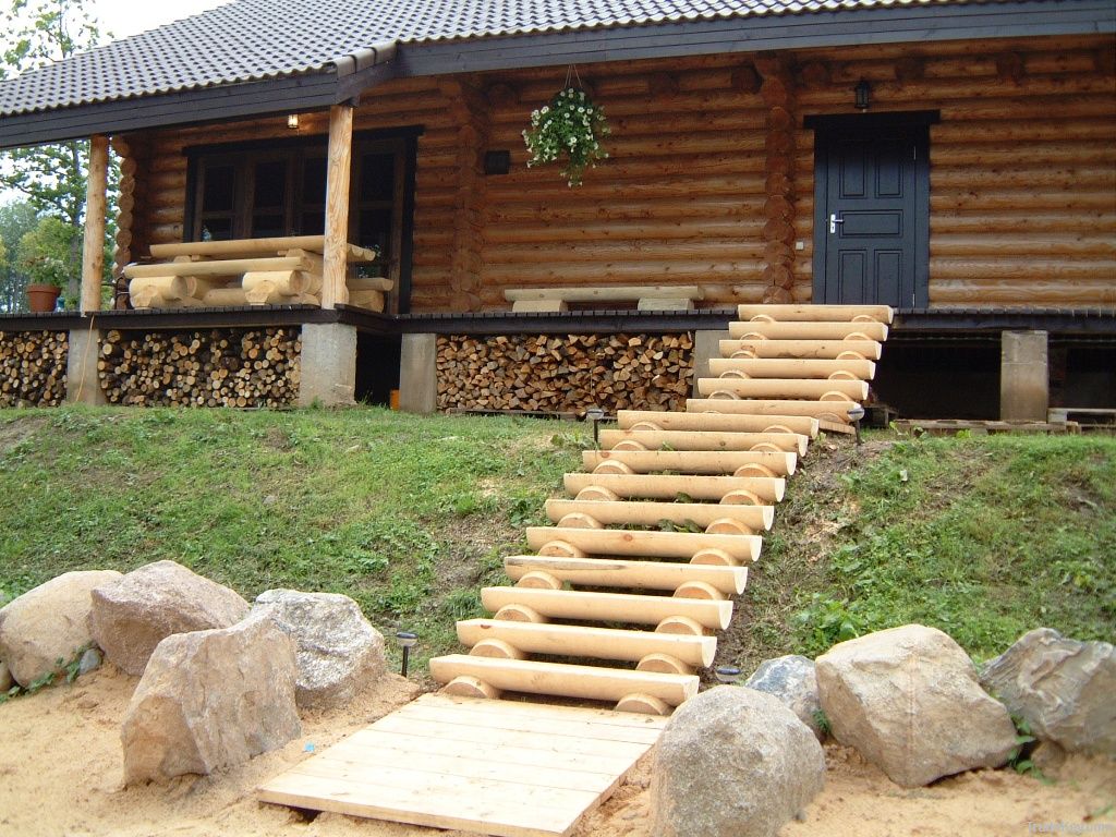 Log shed, log gazebo, log cabin